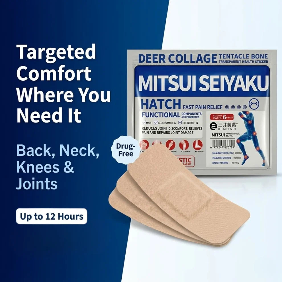 Topatcho™ Japanese Pain Patch by Dr. Mitsui - Fast-Acting Relief for Back, Knees, Neck & Joints