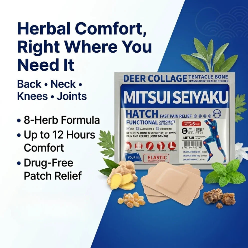 Topatcho™ Japanese Pain Patch by Dr. Mitsui - Fast-Acting Relief for Back, Knees, Neck & Joints