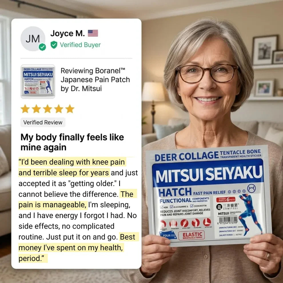 Topatcho™ Japanese Pain Patch by Dr. Mitsui - Fast-Acting Relief for Back, Knees, Neck & Joints