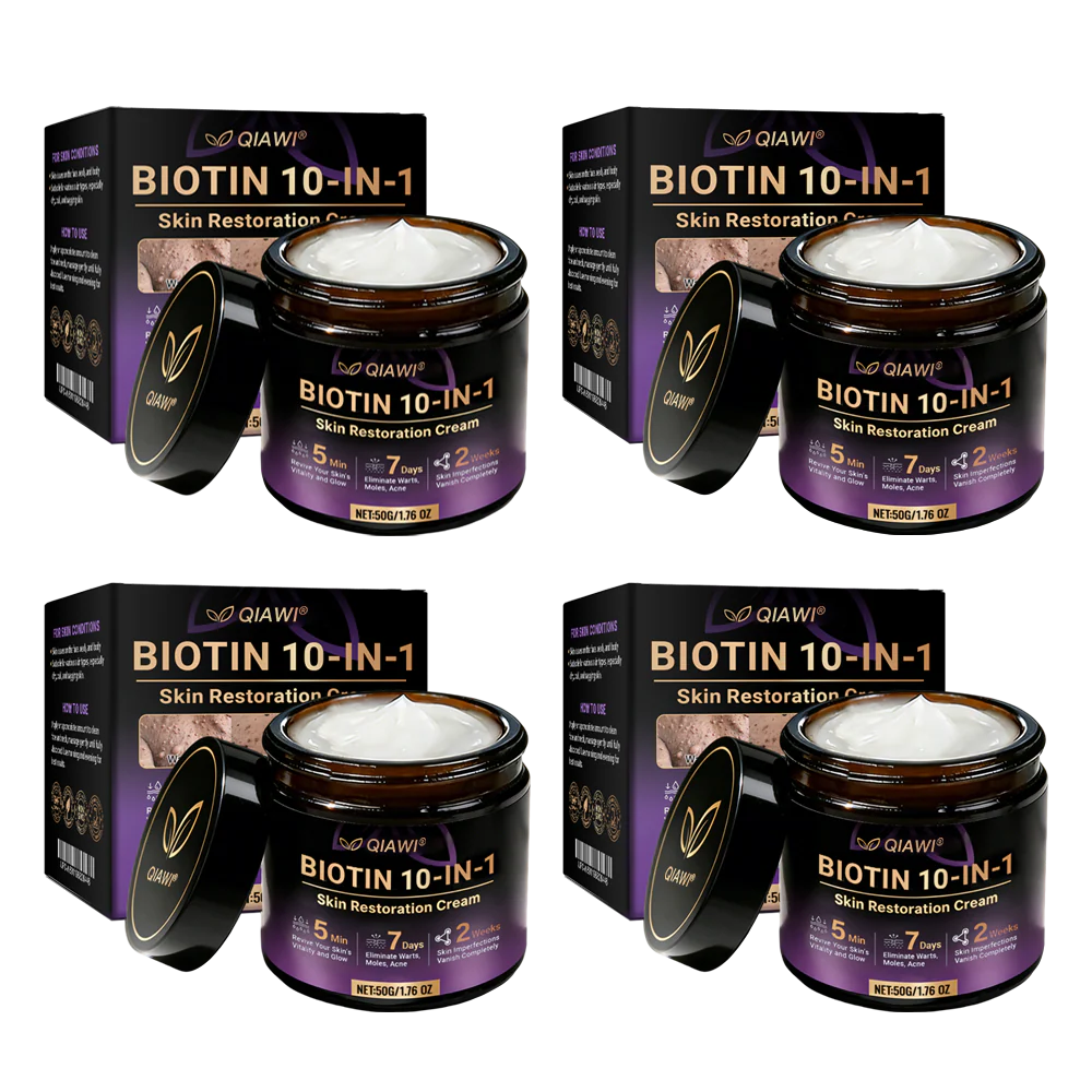 Made and Shipped from USA ✨QIAWI® Biotin 10-in-1 Skin Restoration Cream 🍀