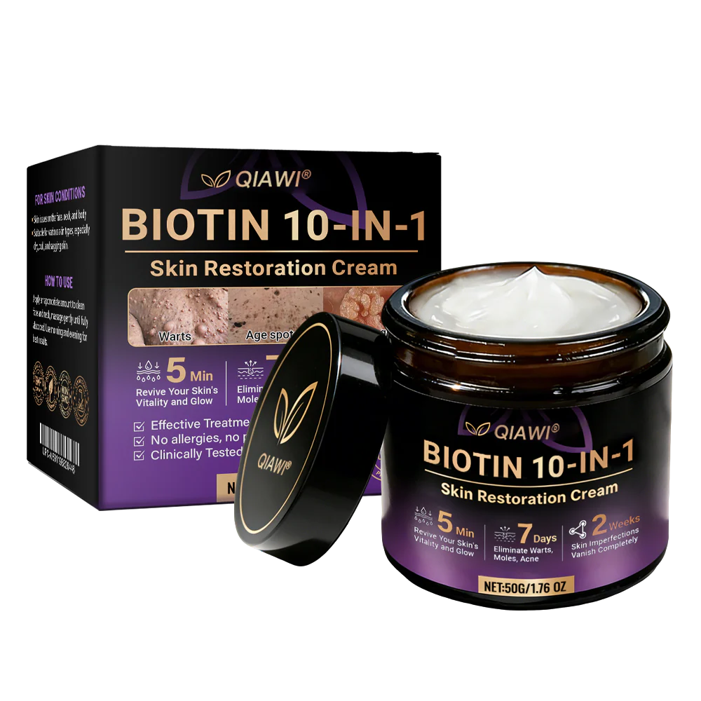 Made and Shipped from USA ✨QIAWI® Biotin 10-in-1 Skin Restoration Cream 🍀