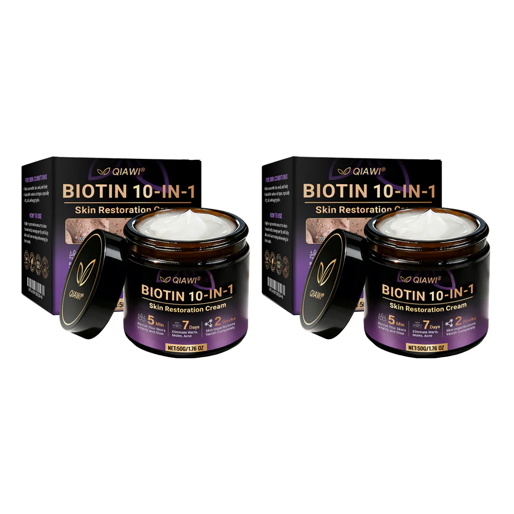 Made and Shipped from USA ✨QIAWI® Biotin 10-in-1 Skin Restoration Cream 🍀